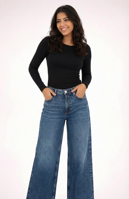 ROUND NECK LONG SLEEVES TOP