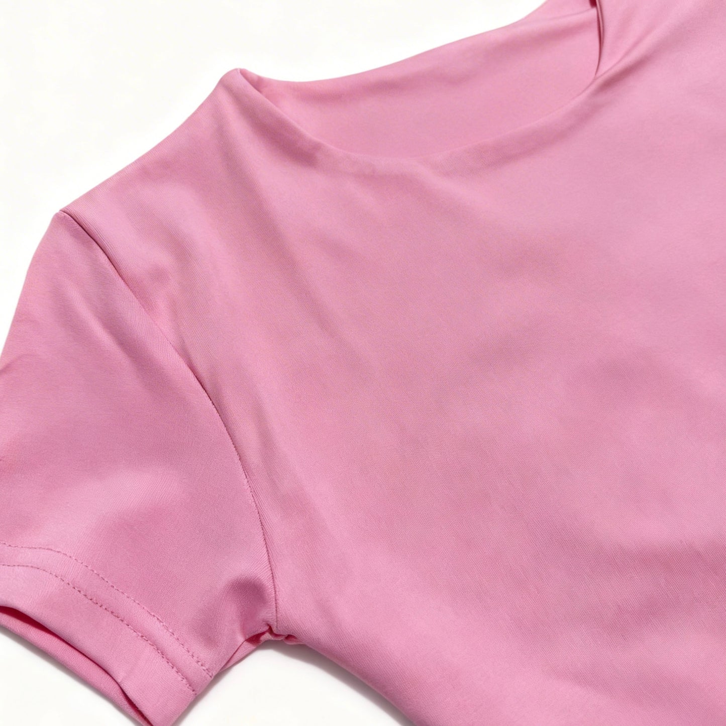 Short Sleeve Round Neck Seamless Sculpt Top