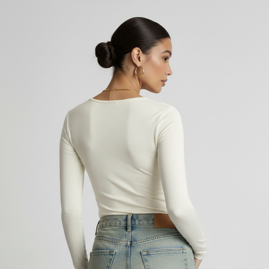 Long Sleeve Round Neck Top