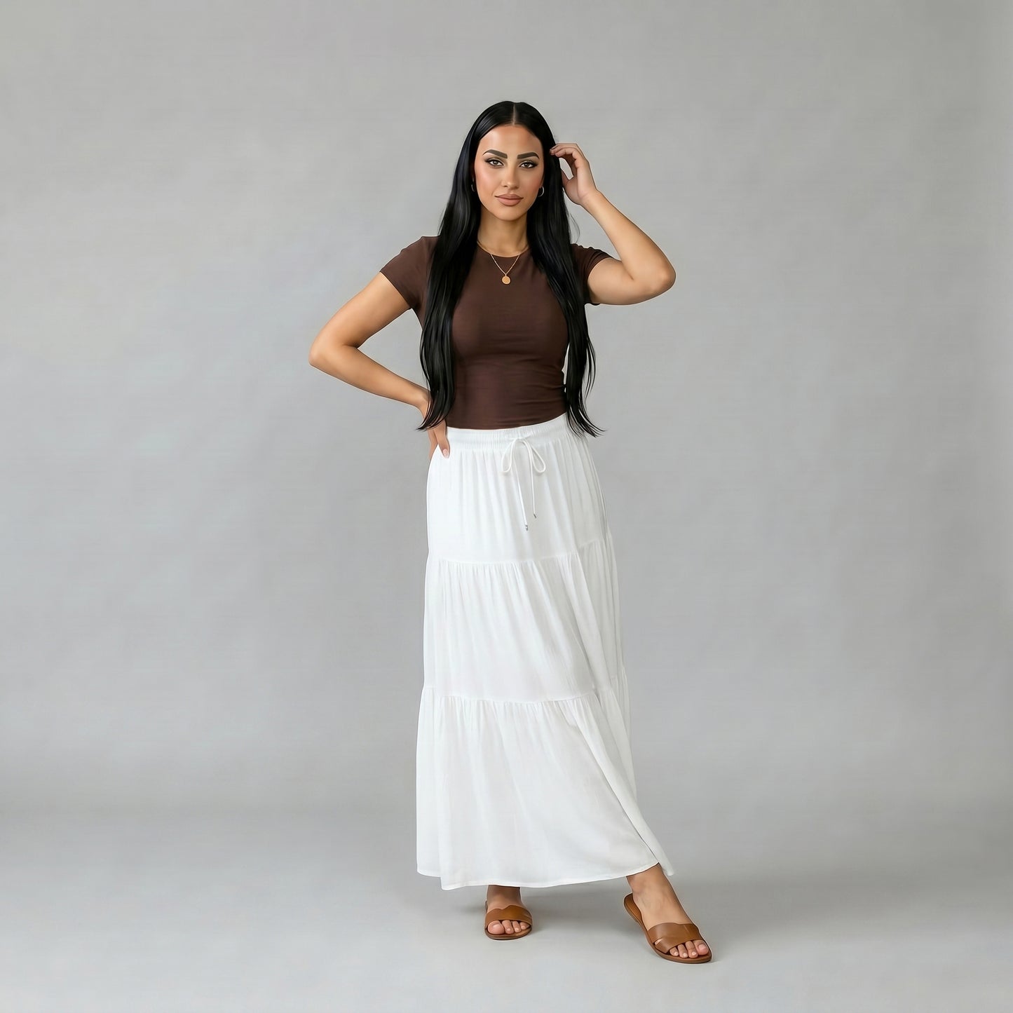 Short Sleeve Round Neck Top