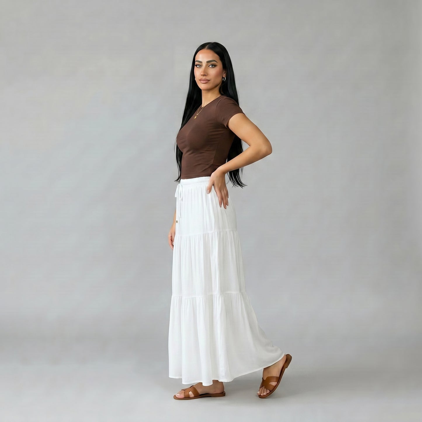 Short Sleeve Round Neck Top