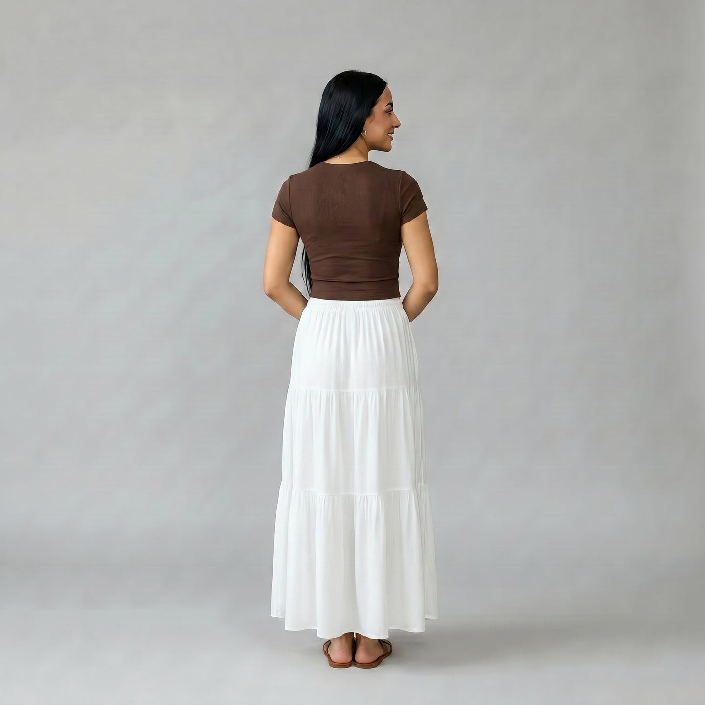 Short Sleeve Round Neck Top