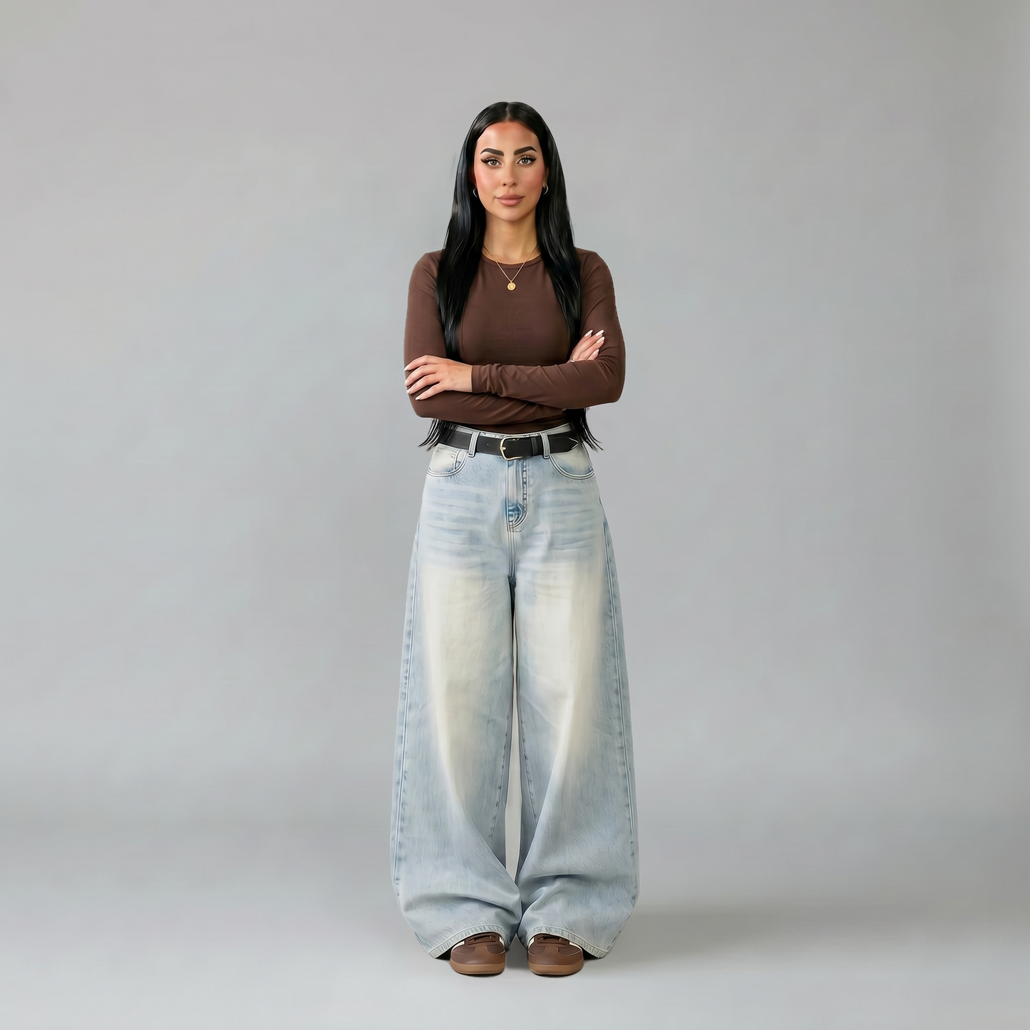 Long Sleeve Round Neck Top