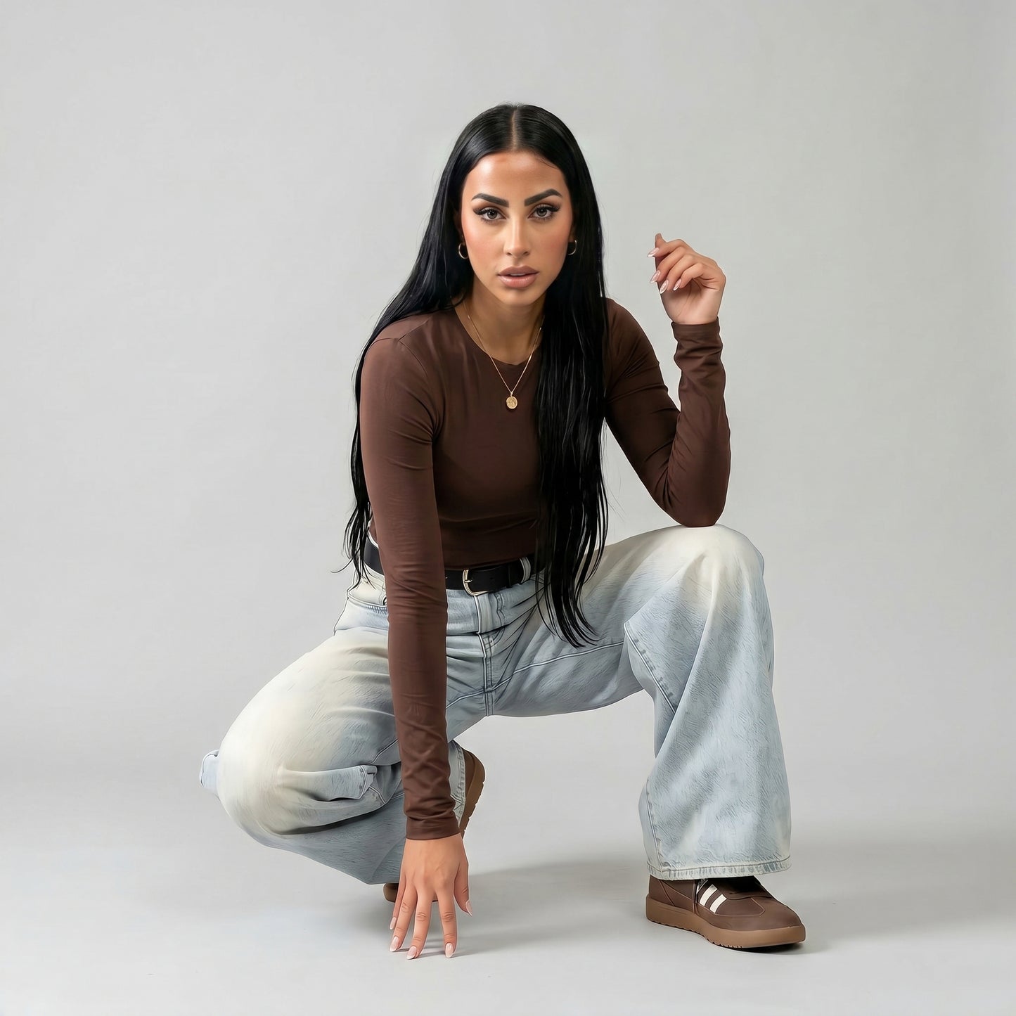 Long Sleeve Round Neck Top