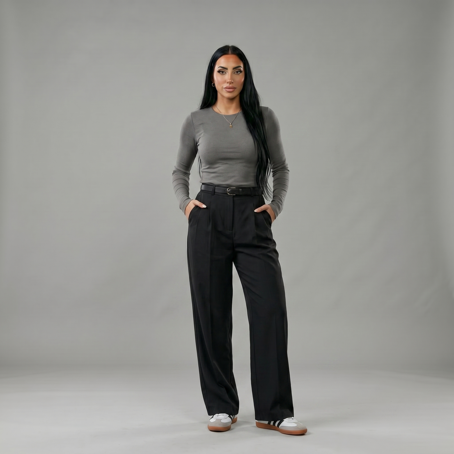Long Sleeve Round Neck Top