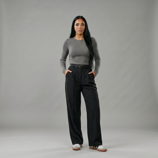 Long Sleeve Round Neck Top