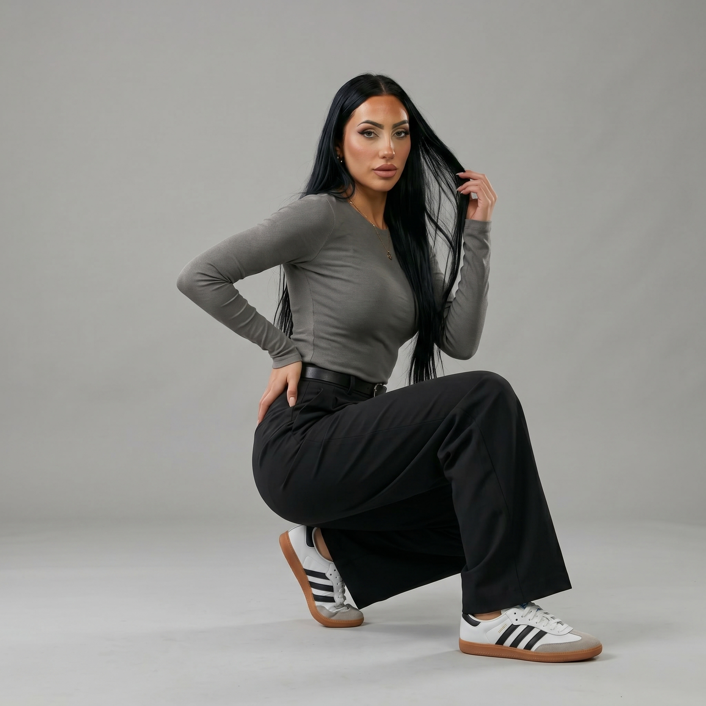 Long Sleeve Round Neck Top