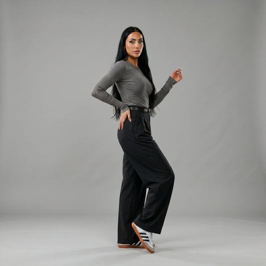 Long Sleeve Round Neck Top